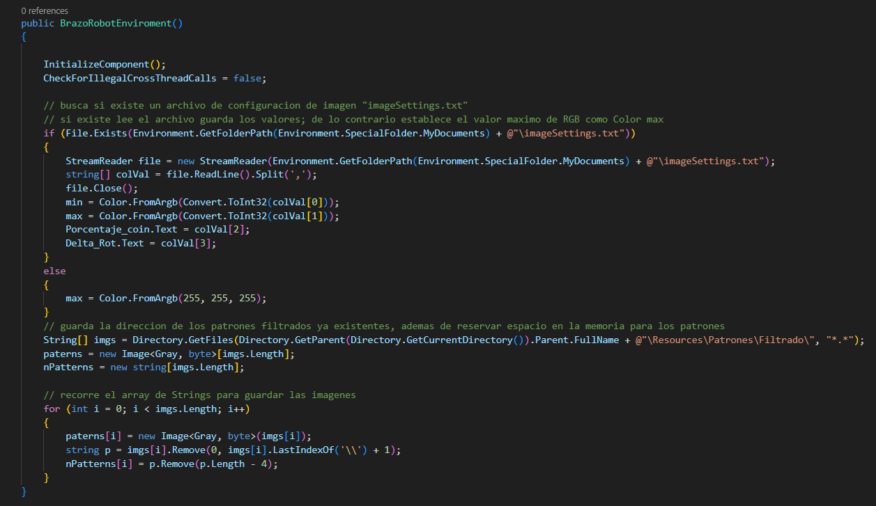 Code for software initialization