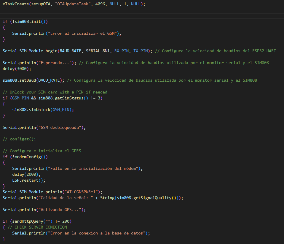 Code for establishing Mobile internet connection
